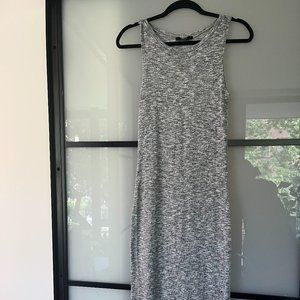 Forever 21 Midi Heather Grey Dress
